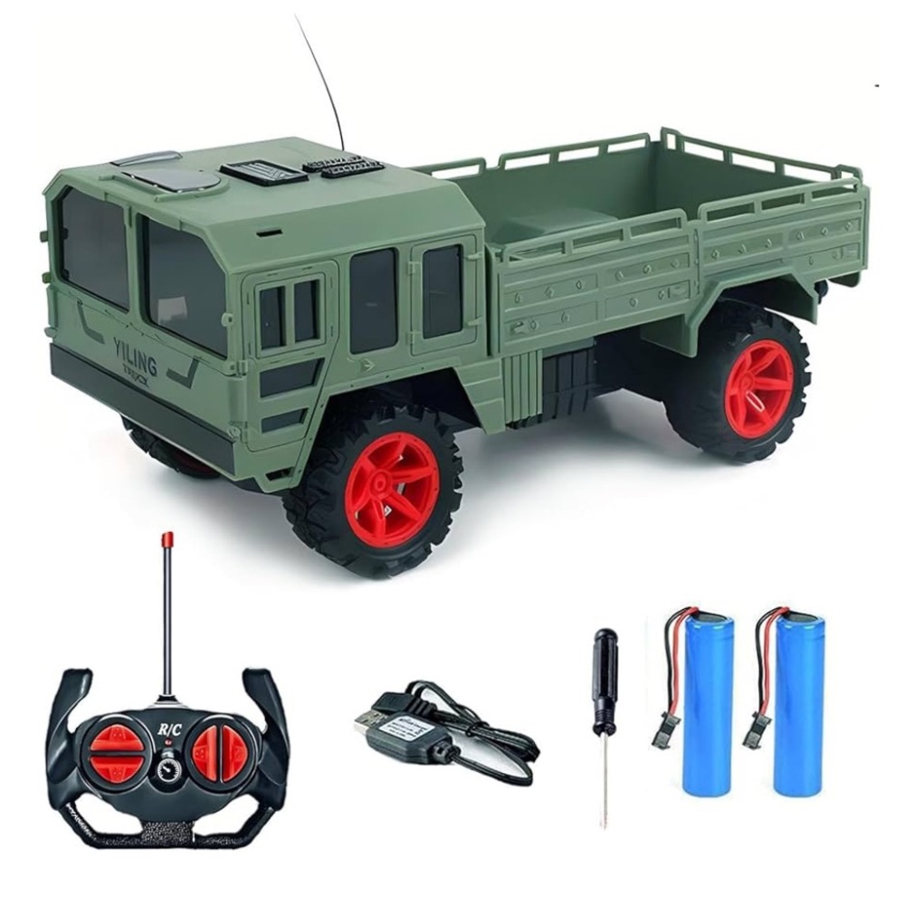 ✨BNWT - Green RC Military Transport Truck - Remote Control Battle Vehicle✨